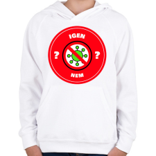 PRINTFASHION Kovid - Gyerek kapucnis pulóver - Fehér gyerek pulóver, kardigán