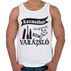 PRINTFASHION Kozmetikus - Férfi atléta - Fehér