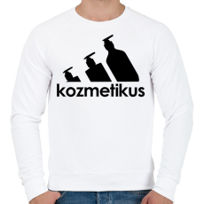 PRINTFASHION Kozmetikus - paródia - Férfi pulóver - Fehér