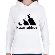 PRINTFASHION Kozmetikus - paródia - Női kapucnis pulóver - Fehér női pulóver, kardigán