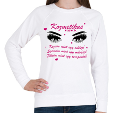 PRINTFASHION Kozmetikus vagyok - Női pulóver - Fehér