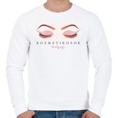 PRINTFASHION Kozmetikusok királynője - Férfi pulóver - Fehér