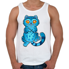 PRINTFASHION Kpop Demon Hunters - Derpy Tiger - Férfi atléta - Fehér