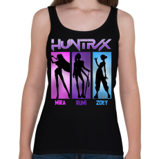 PRINTFASHION Kpop Demon hunters - Női atléta - Fekete