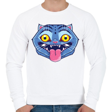 PRINTFASHION Kpop Démon Vadászok Tigris - Férfi pulóver - Fehér férfi pulóver, kardigán