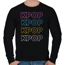 PRINTFASHION KPOP - Férfi pulóver - Fekete férfi pulóver, kardigán