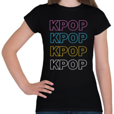 PRINTFASHION KPOP - Női póló - Fekete női póló