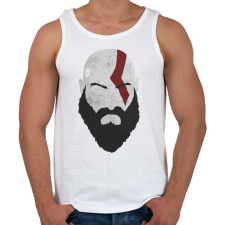 PRINTFASHION Kratos - Férfi atléta - Fehér atléta, trikó