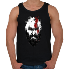 PRINTFASHION Kratos - God of War - Férfi atléta - Fekete