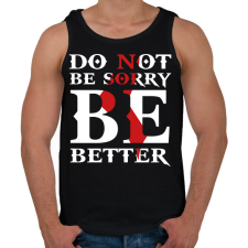 PRINTFASHION Kratos idézet - Férfi atléta - Fekete atléta, trikó