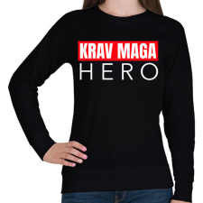 PRINTFASHION KRAV MAGA HERO - Női pulóver - Fekete női pulóver, kardigán