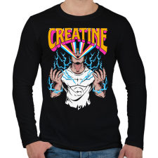 PRINTFASHION Kreatin - Férfi hosszú ujjú póló - Fekete férfi póló