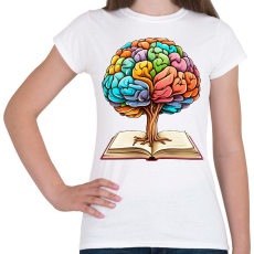 PRINTFASHION Kreatív agy - Női póló - Fehér