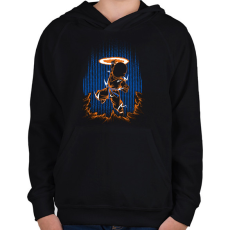 PRINTFASHION krilin - Gyerek kapucnis pulóver - Fekete