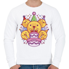 PRINTFASHION Kripto szülinap - Férfi pulóver - Fehér