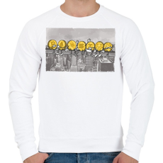 PRINTFASHION Kriptovaluták - Férfi pulóver - Fehér