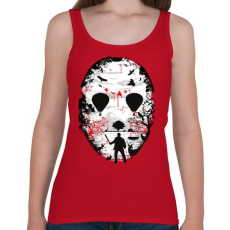 PRINTFASHION Kristálytó  - Női atléta - Cseresznyepiros