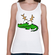 PRINTFASHION Krokodil Rudolf - Női atléta - Fehér