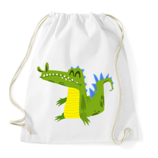PRINTFASHION Krokodil  - Sportzsák, Tornazsák - Fehér tornazsák