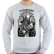 PRINTFASHION Krokorock - Férfi pulóver - Sport szürke férfi pulóver, kardigán