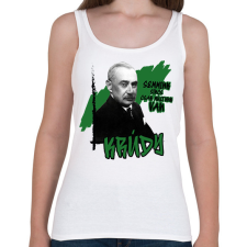 PRINTFASHION Krúdy Gyula - Női atléta - Fehér női trikó