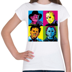 PRINTFASHION Krueger és a haverok - Női póló - Fehér