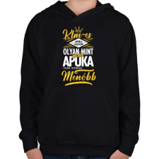 PRINTFASHION KTM-es apuka - Gyerek kapucnis pulóver - Fekete gyerek pulóver, kardigán