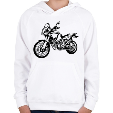 PRINTFASHION ktm - Gyerek kapucnis pulóver - Fehér gyerek pulóver, kardigán