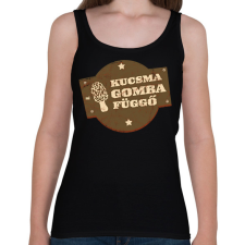 PRINTFASHION Kucsmagomba függő - Női atléta - Fekete női trikó