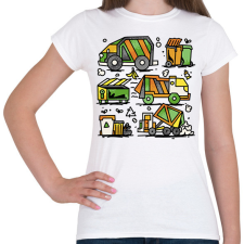 PRINTFASHION Kukásautók - Női póló - Fehér női póló