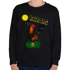 PRINTFASHION kukori - Gyerek pulóver - Fekete