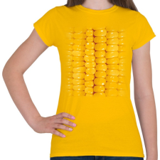 PRINTFASHION Kukoricás póló - Női póló - Sárga női póló