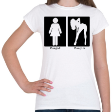 PRINTFASHION Különbség - Női póló - Fehér