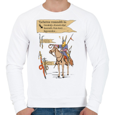 PRINTFASHION Kun kori nyilak szóvicc - Férfi pulóver - Fehér férfi pulóver, kardigán