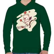 PRINTFASHION KUPidO - Férfi kapucnis pulóver - Sötétzöld