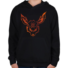 PRINTFASHION Kurama - Gyerek kapucnis pulóver - Fekete