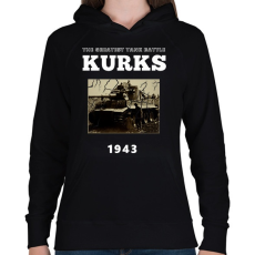 PRINTFASHION KURKS - Női kapucnis pulóver - Fekete