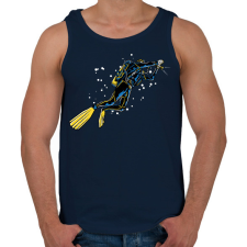 PRINTFASHION Kutakodó búvár - Férfi atléta - Sötétkék atléta, trikó