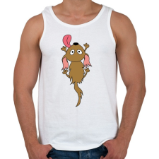 PRINTFASHION Kuty, a legjobb barát - Férfi atléta - Fehér atléta, trikó