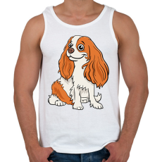 PRINTFASHION kutya - Férfi atléta - Fehér