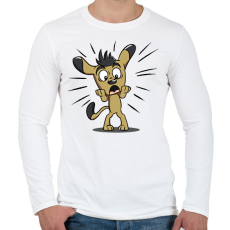 PRINTFASHION Kutya  - Férfi hosszú ujjú póló - Fehér