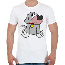 PRINTFASHION Kutya - Férfi póló - Fehér férfi póló