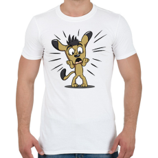 PRINTFASHION Kutya  - Férfi póló - Fehér