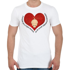 PRINTFASHION Kutya - Férfi póló - Fehér