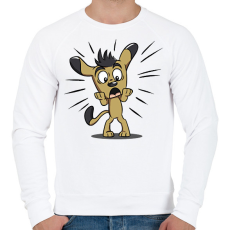 PRINTFASHION Kutya  - Férfi pulóver - Fehér