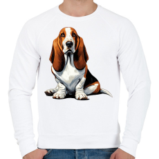 PRINTFASHION Kutya  - Férfi pulóver - Fehér