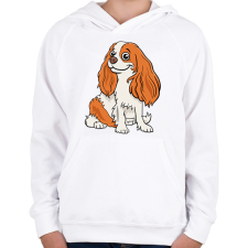 PRINTFASHION kutya - Gyerek kapucnis pulóver - Fehér gyerek pulóver, kardigán