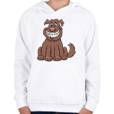 PRINTFASHION kutya - Gyerek kapucnis pulóver - Fehér gyerek pulóver, kardigán