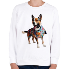 PRINTFASHION kutya - Gyerek pulóver - Fehér
