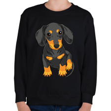 PRINTFASHION Kutya  - Gyerek pulóver - Fekete gyerek pulóver, kardigán